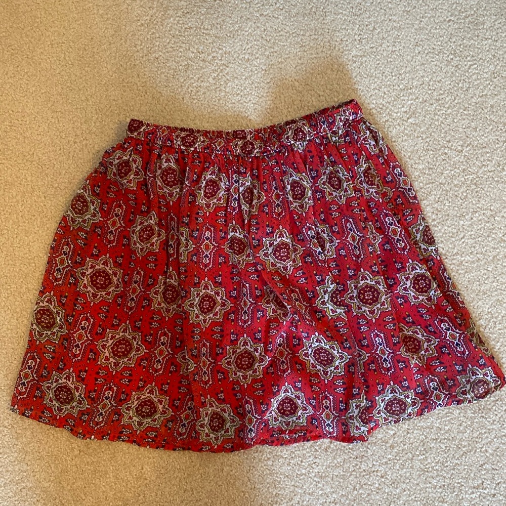 hollister patterned skirt